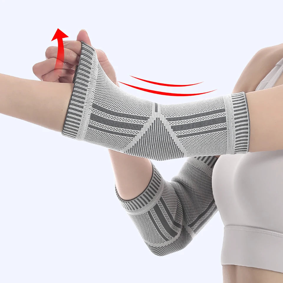 1Pcs Self Heating Elbow Support Pad Arm Compression Support Elbow Sleeve Protector for Tendonitis Tennis Outdoor Activities