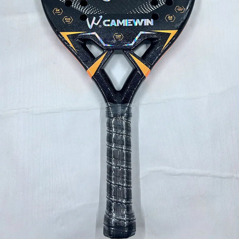 3k Camewin Beach Tennis Racket Adult Professional Carbon Frame Feminino 2024 New With Bag Two Overgrips 1 wristbrand