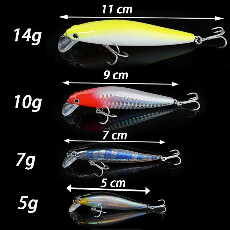 Sinking Minow 5-14g Fishing Lure Professional Gravity Balance System Cast Deep Bait Crank Wobbler Pesca Swimbait Pesca