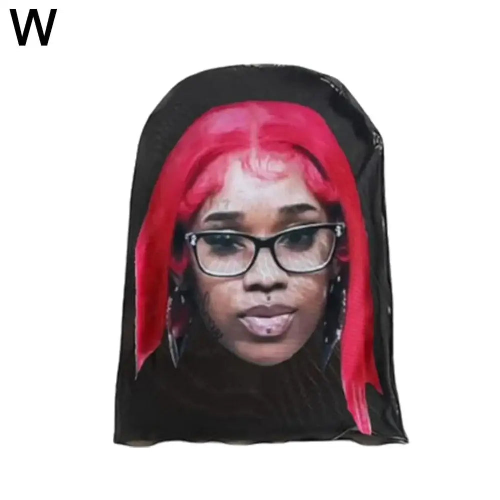 Creative 3D Printed Kanye Mask Elastic Mesh Full Face Mask Novelty Supplies Party Cosplay Props Cosplay Headwear For Men Women