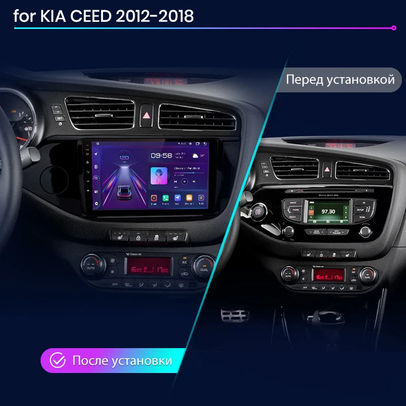 Junsun V1 AI Voice Wireless CarPlay Android Auto Radio for KIA CEED JD Cee'd 2012-2018 4G Car Multimedia GPS 2din autoradio