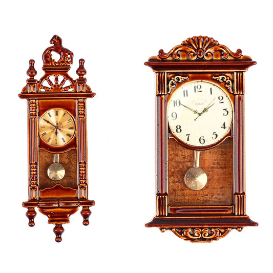 1:12 Dollhouse Miniature Wall Clock Miniaturas Home Decor Accessories Toy