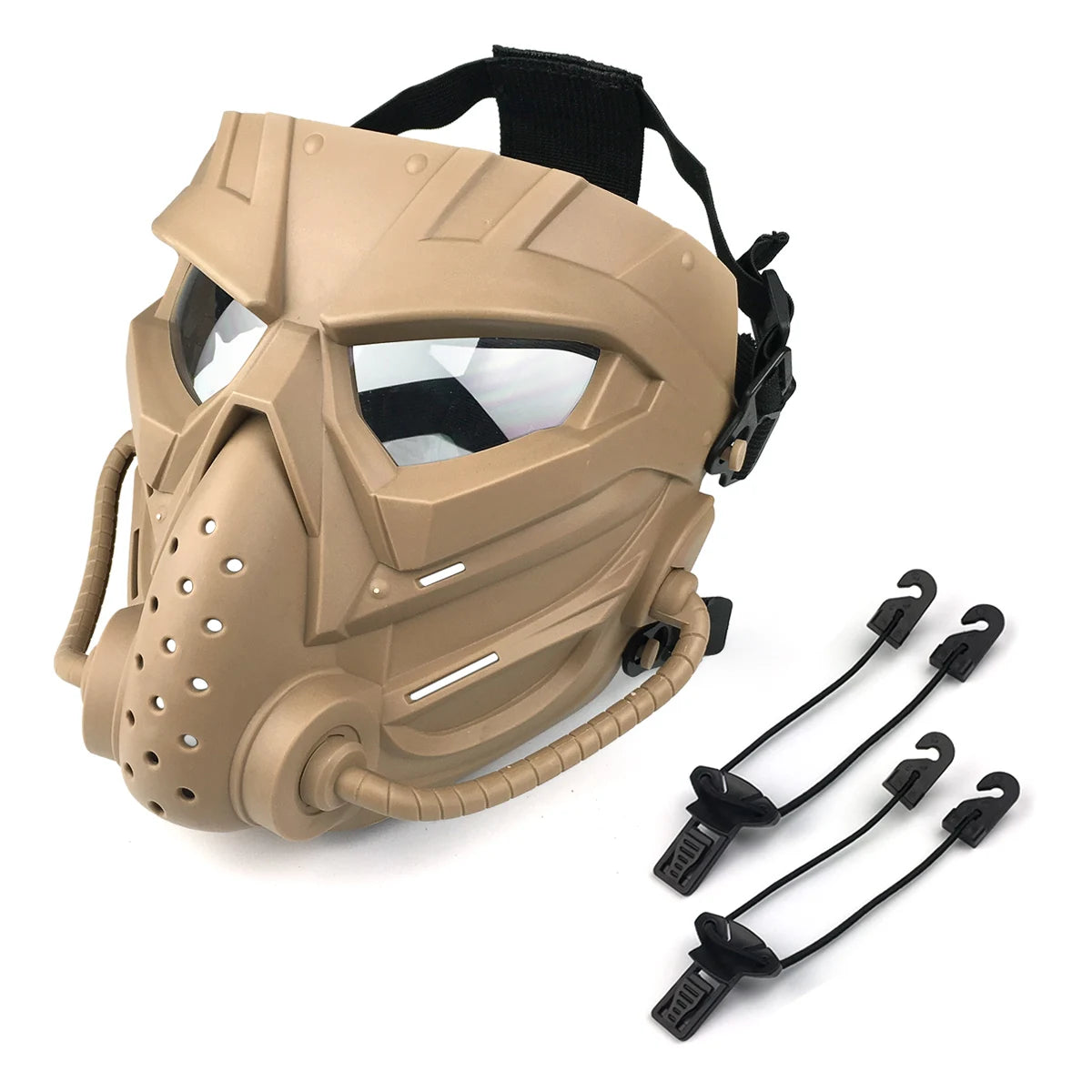 ZLang  Funny Full Face Protective Mask For Airsoft Costume Halloween CS Cosplay Tactical Game Mask  Breathable Skull Adjustable