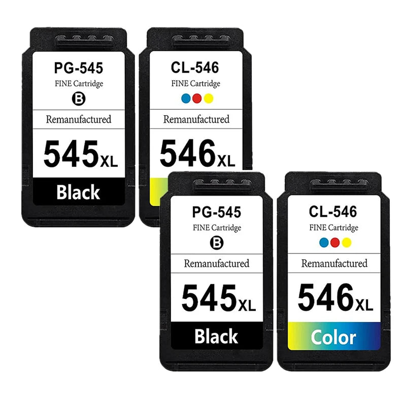 Compatible PG545 545XL 546XL Ink Cartridge Replacement For Canon 545 CL546 For Pixma MG3051 MG3052 MG3053 MX490 Printer