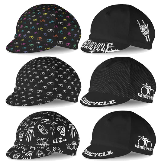 Suicycle Metalfingers Cycling Cap Color Ride Headwear Ltaly Flag Bike Hat One Size Fits Most