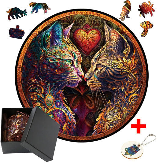 Educational Wood Puzzle Jigsaw Wooden Puzzle Game For Brain Training DIY Crafts Hell Difficulty 3D Irregular Wooden Puzzle Toy