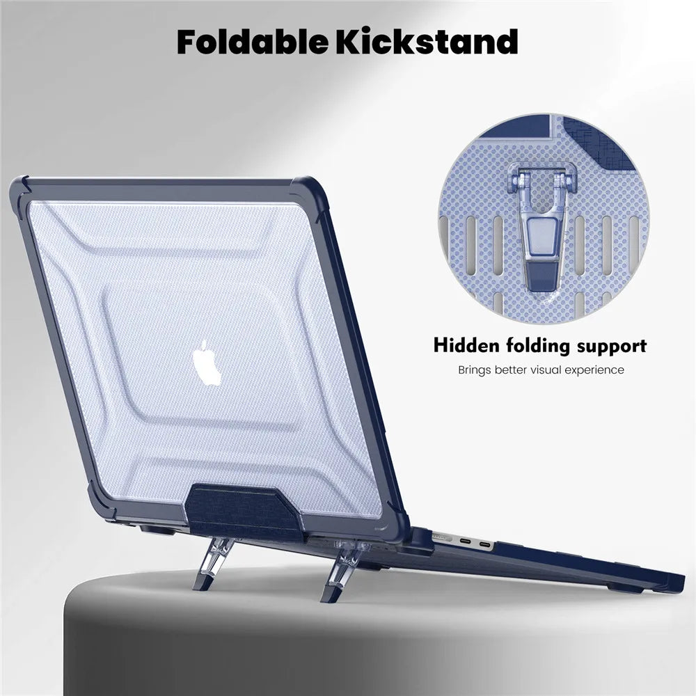 For MacBook Air 15.3 M3 2024 model A3114 Case with Dustproof Plug & Touch Film & Keyboard Cover M2 Air 13.6 A3113 PU edge Shell