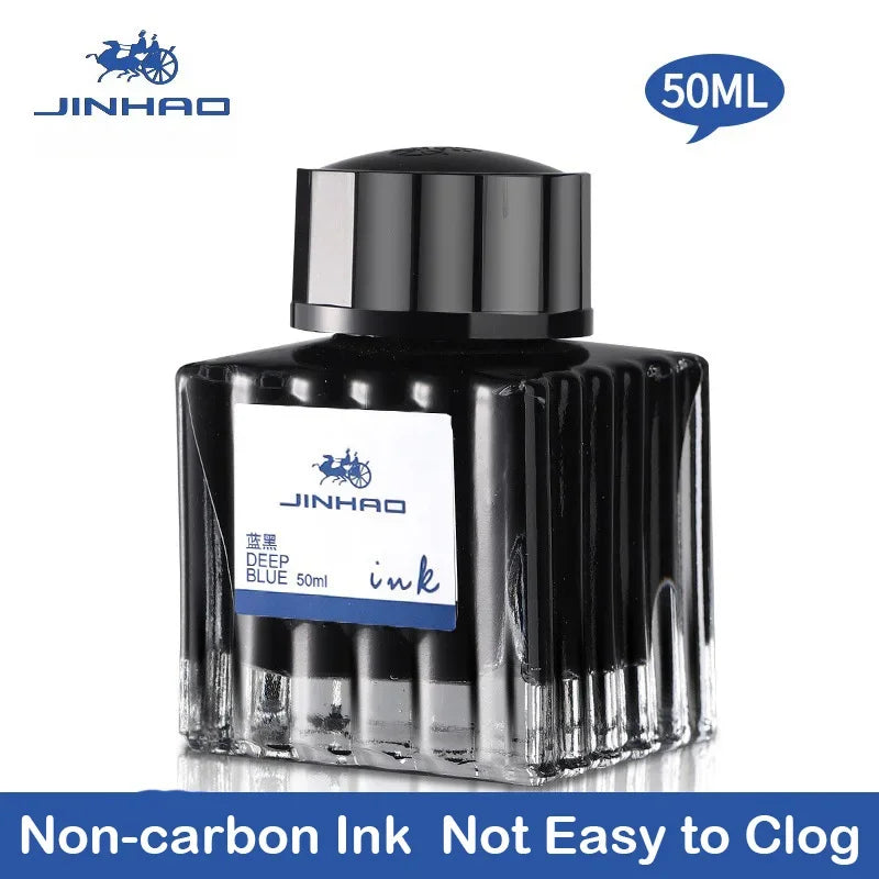 JINHAO 30/50/100ml Fountain Pen Ink Non-carbon Cartridge Refill Glass Bottled Fountain Pen Ink Stationery Office School Supplies