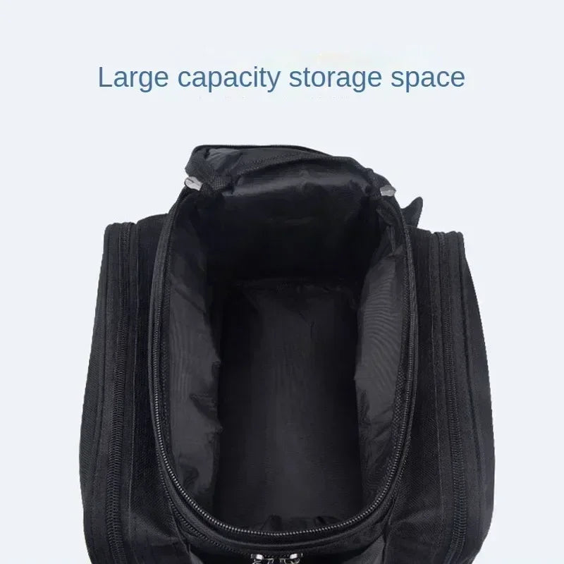 25L Bicycle Carrier Bag MTB Bike Rack Bag Trunk Pannier Cycling Multifunctional Large Capacity Travel Bag With Rain Cover
