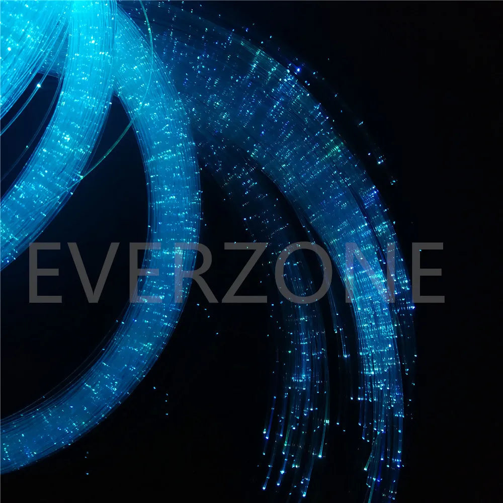 Sparkle LED Decoration Effect Plastic Optical Fiber Side Pointed Lighting Cable Strands Diameter 0.75mm
