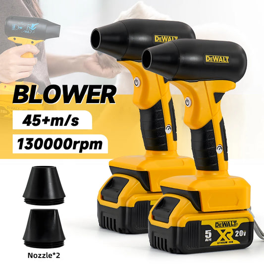 Dewalt 20V Battery Air blower 130000RPM Turbo Jet Fan Brushless Motor Handheld Duct Fan Electric Air Duster Adjustable windspeed
