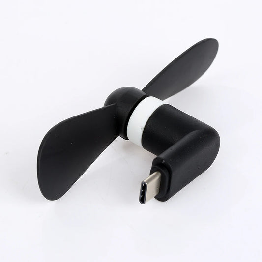 1PC Creative Mini Portable Micro Fan Mobile Phone Fan Tester For Type-C Type C IPhone Small Fan Cell Phone Cooler Accessories