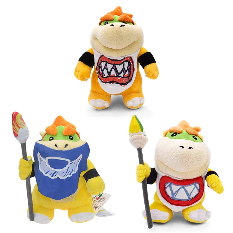 Mario Bros Bowser JR Plush Toys Koopa Meowser Stuffed Doll Fury Bowser Dragon King K.Rool Anime Peluches Dolls Halloween Gifts