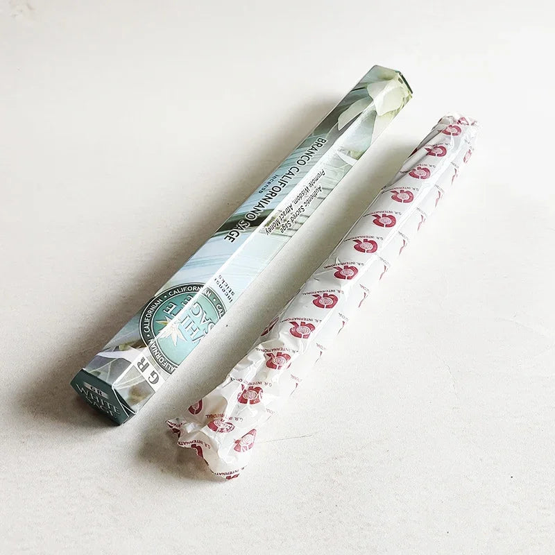 YXYMCF 1 Big Box Indian Incense Sticks White Sage Meditation Lavender Palo Santo Cense Purifying Air Deodorization Aromatherapy