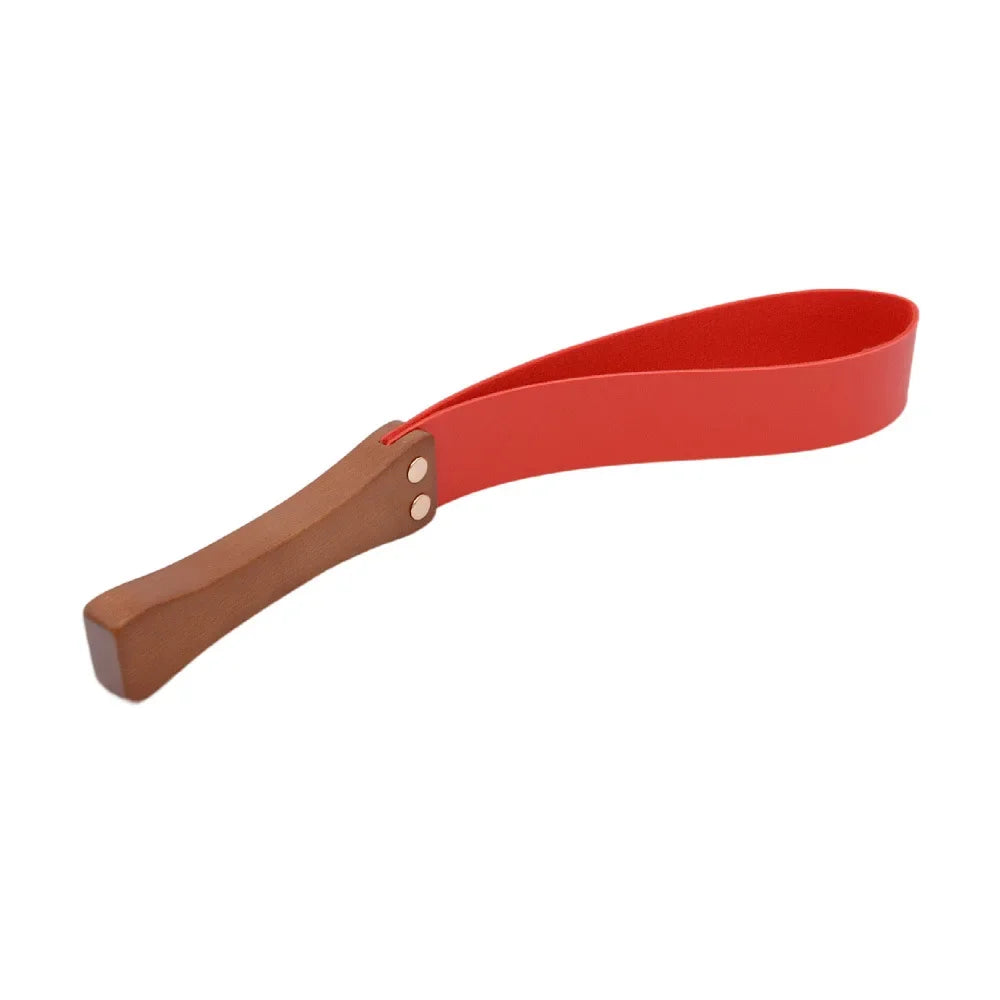 Handwork Make Wooden Handle Genuine Artificial LEATHER Whip