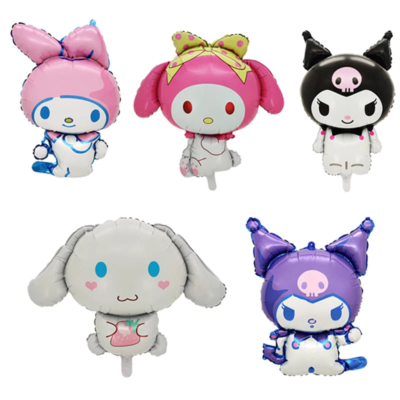1PC Cute Anime Party Decoration Balloons Sanrio Kulomi Melody Theme Foil Ball for Girls Adults Kawaii Birthday Party Ballons