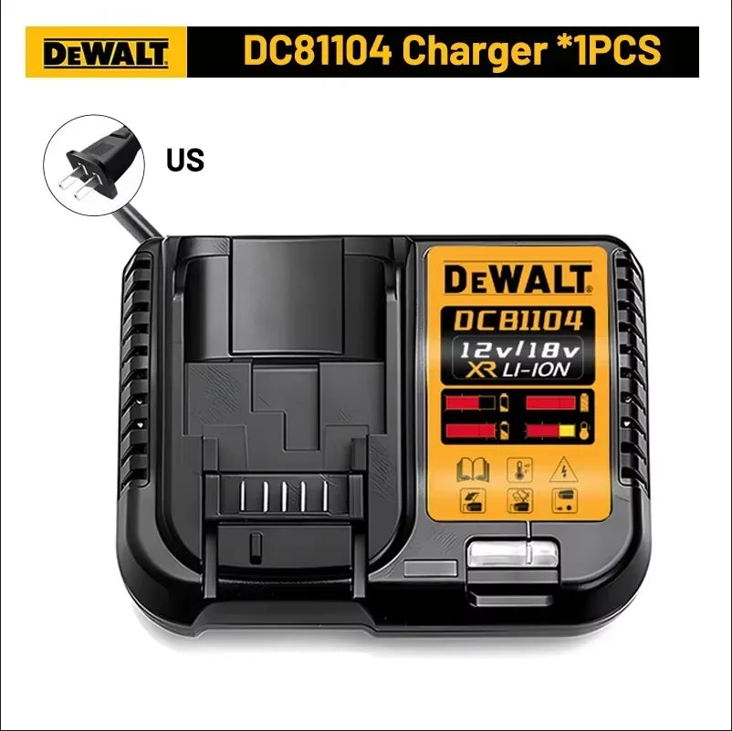 Original DEWALT battery，20V,，6AH， rechargeable lithium-ion battery， DCB115， DCB118,，Dewalt tool battery, dewalt ，DCB1104 charger