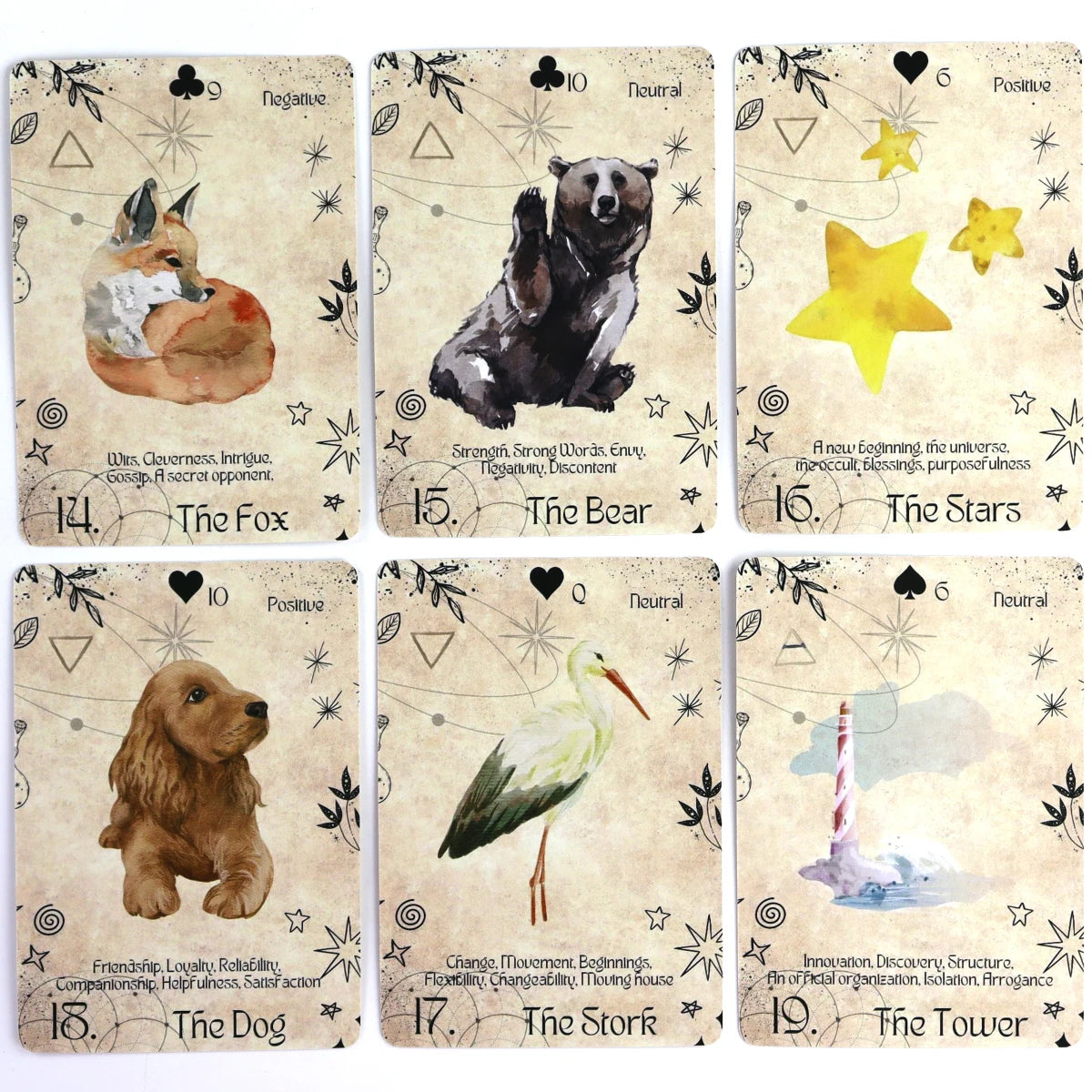 Modern Lenormand  Oracle Cards Deck Original Tarot Deck Games Oracle Deck Divination Party Desktop Toy Entertainment Leisure 18+