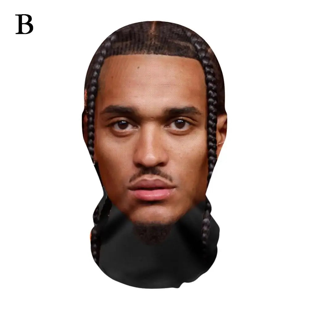 American Basketball League Star,3D Printed Mask, Polyester Material, Suitable For Sports Funny Costume Cosplay Adult Breathable