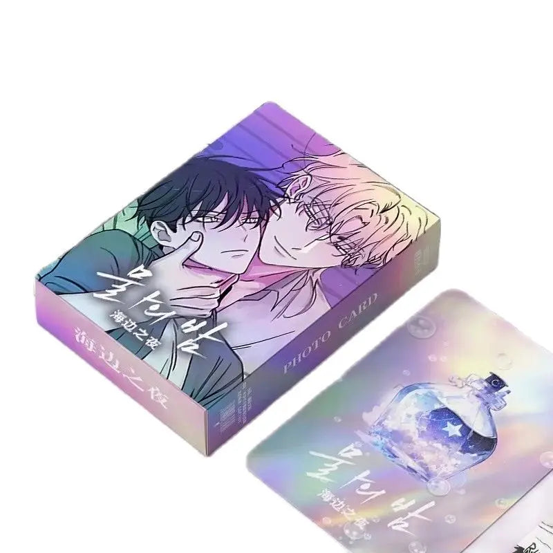 55 Pcs/Set Korean Comic Low Tide in Twilight Laser Lomo Card Kim Euihyun, Yeo Taeju  Figure HD Photo Card Fans Gift