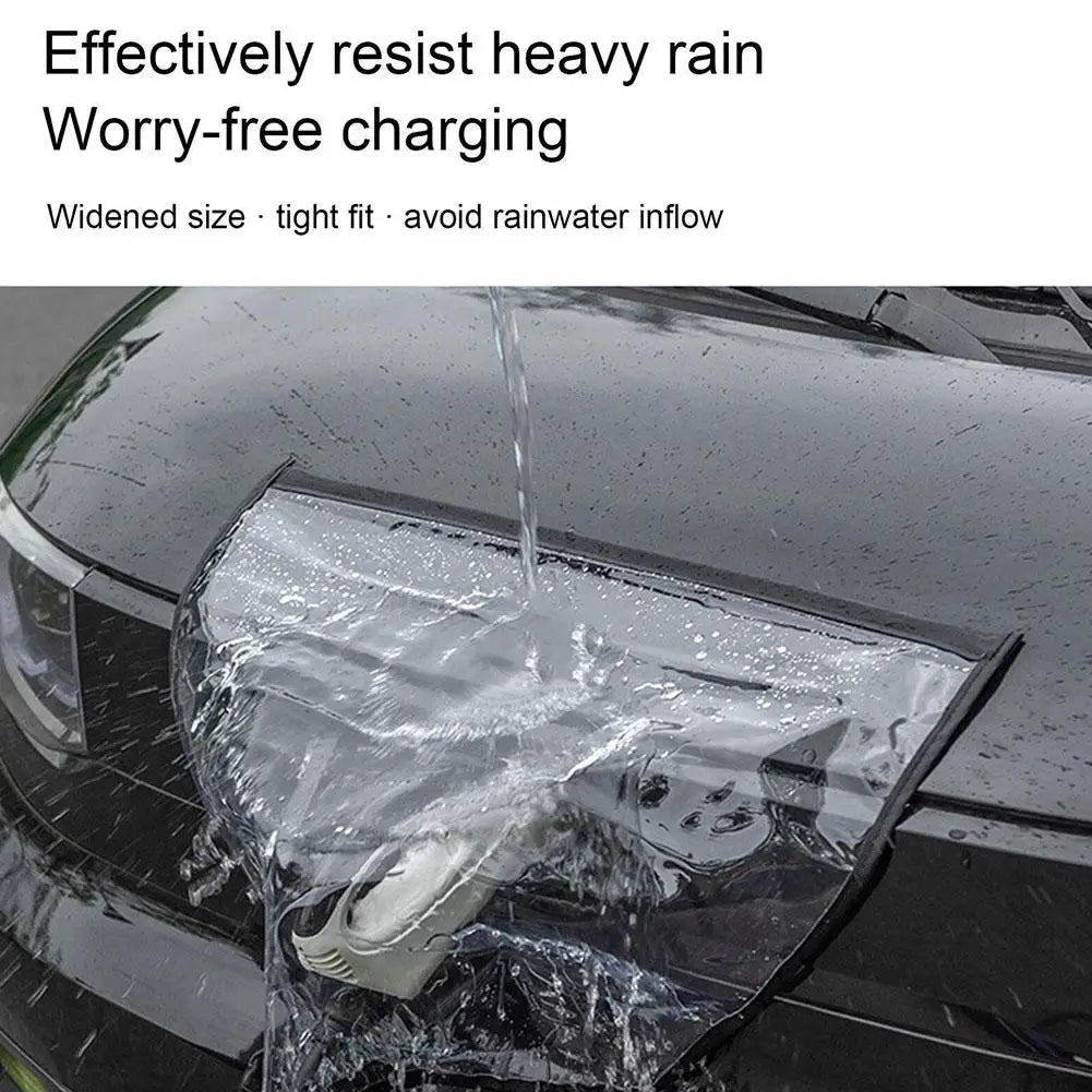 NEW Energy Vehicle EV Charger Rain Cover Car Sunscreen Charging Adapter Interface Plug Cover Port Waterproof C5X4