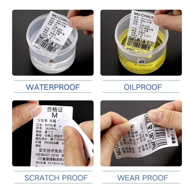 Niimbot B1 B21 B3s Label Paper Sticker self-adhesive Waterproof White  Labels For Niimbot B1 Printer Niimbot B21 Printer
