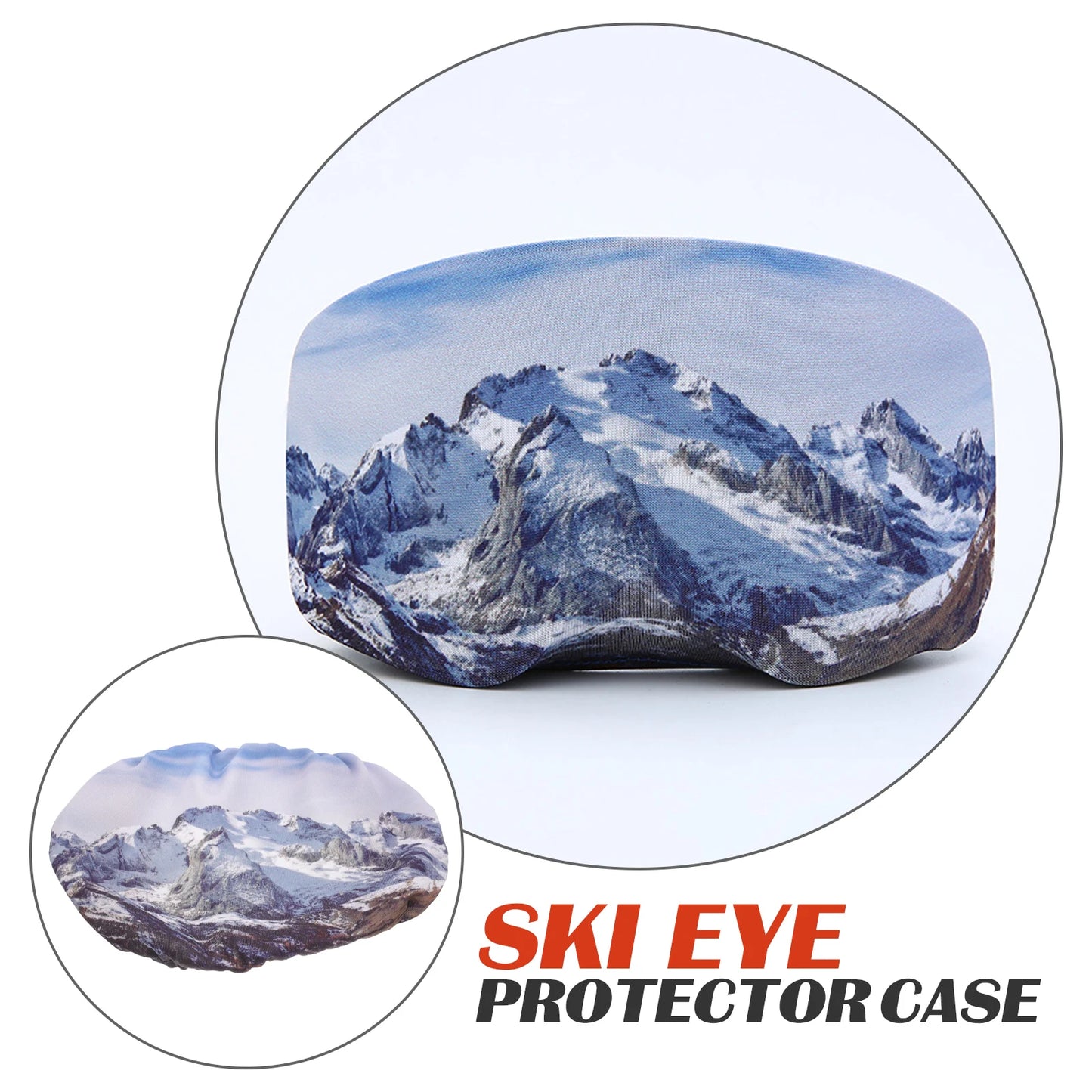 Ski Goggle Cover Protective Goggle Sleeve Cover Elastic Goggle Sock Snowboarding Goggle Protector Stretchy Sport Protective Gear