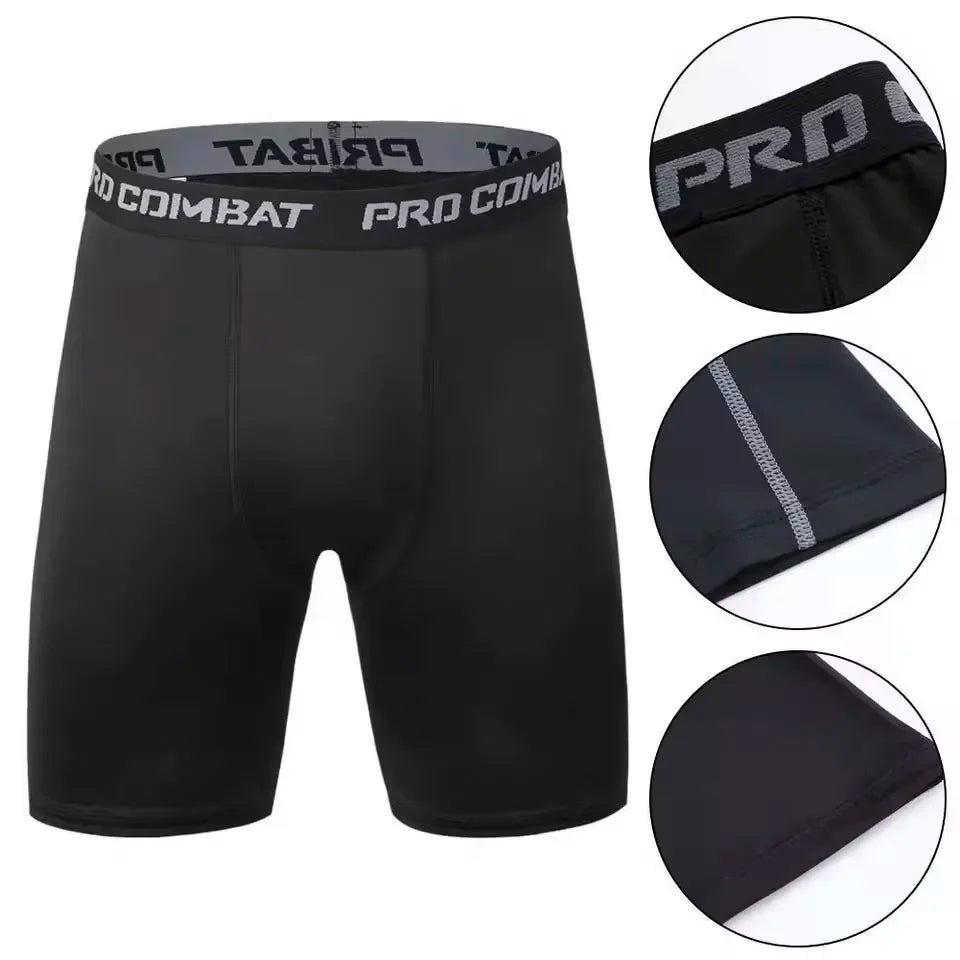 Basketball tight shorts, five-point American men's sports, running fitness, quick-drying track and field training