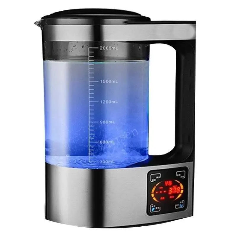 110-220V 2L Rich Hydrogen Water Bottle Alkaline Water Ionizer Machine US/EU Plug English Menu