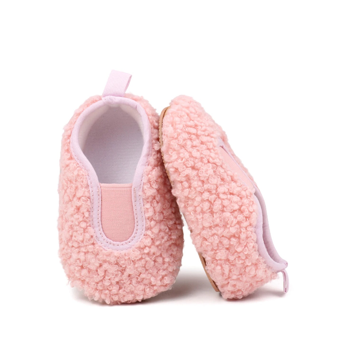 Baby Girls Boys Premium Coral Velvet Flats Infants Winter Warm First Walker Crib Shoes for Home Toddlers Soft Flats Shoes