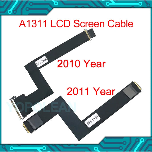 New LCD LED LVDS Cable Screen Flex Cable 593-1280 593-1350 for iMac 21.5" A1311 2010 2011 Year