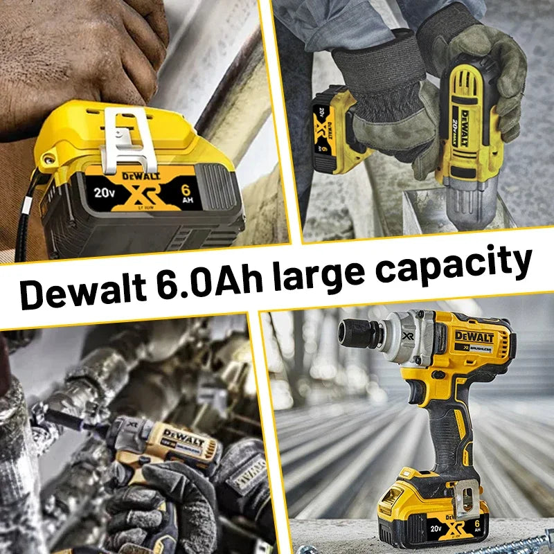 Original DEWALT 20V battery, 6AH, rechargeable lithium-ion battery, DEWALT charger, DCB115, DCB118, DEWALT20V-60V tool battery