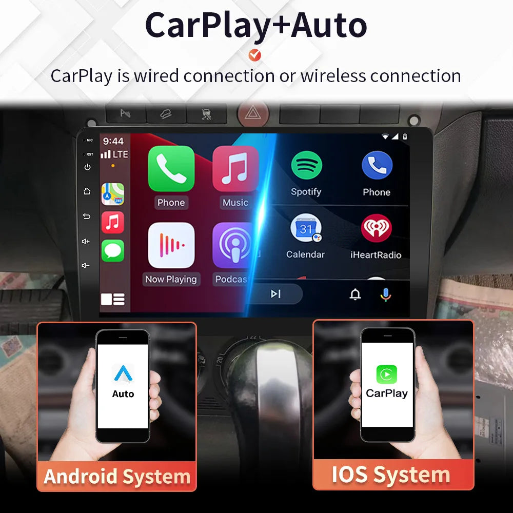 For FIAT Panda 2013-2020 Android Car Radio multimedia Player GPS Navigation Carplay Auto 1din DVD Stereo