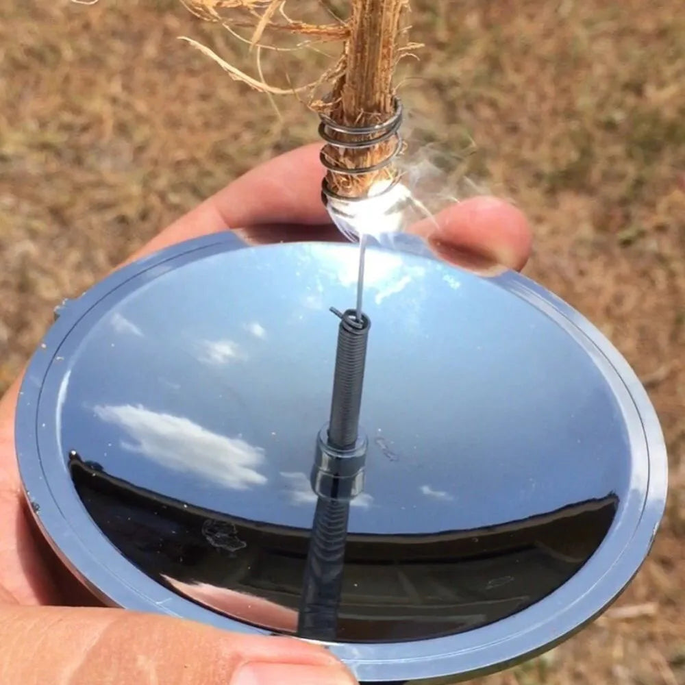 Outdoor Solar Lighter Camping Hiking Emergency Survival Fire Starter Ignition Travel Portable Windproof Waterproof Wild Tool New