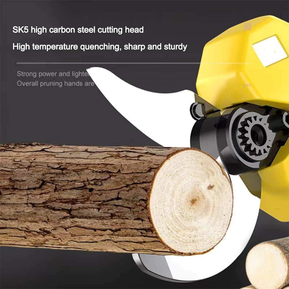 Brushless Electric Pruning Shears Garden Tool Pruner With LED Display Cordless Garden Scissors Fruit Tree Fit Dewalt 18V Battery