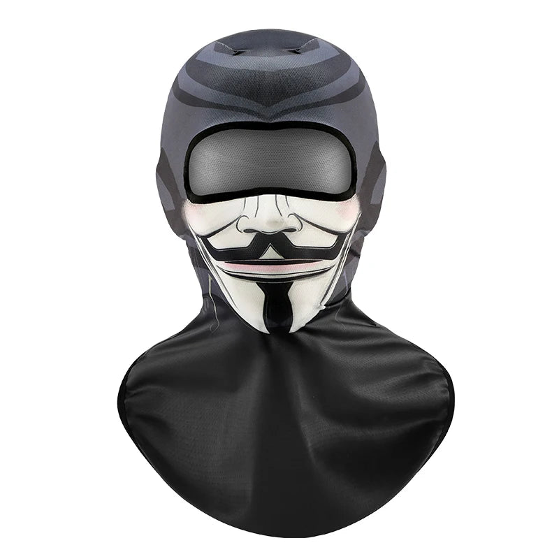 KUPOSS Funny Balacalava Summer Sun Protection Motorcycle Full Face Mask High Elasticity Breathable Quick Drying Headgear