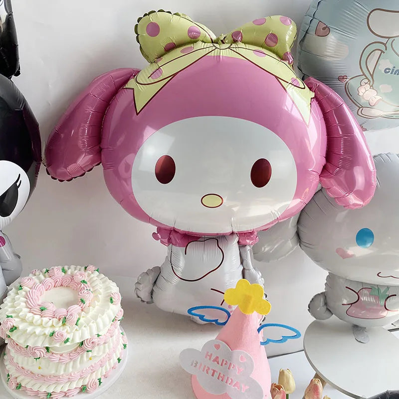 1PC Cute Anime Party Decoration Balloons Sanrio Kulomi Melody Theme Foil Ball for Girls Adults Kawaii Birthday Party Ballons