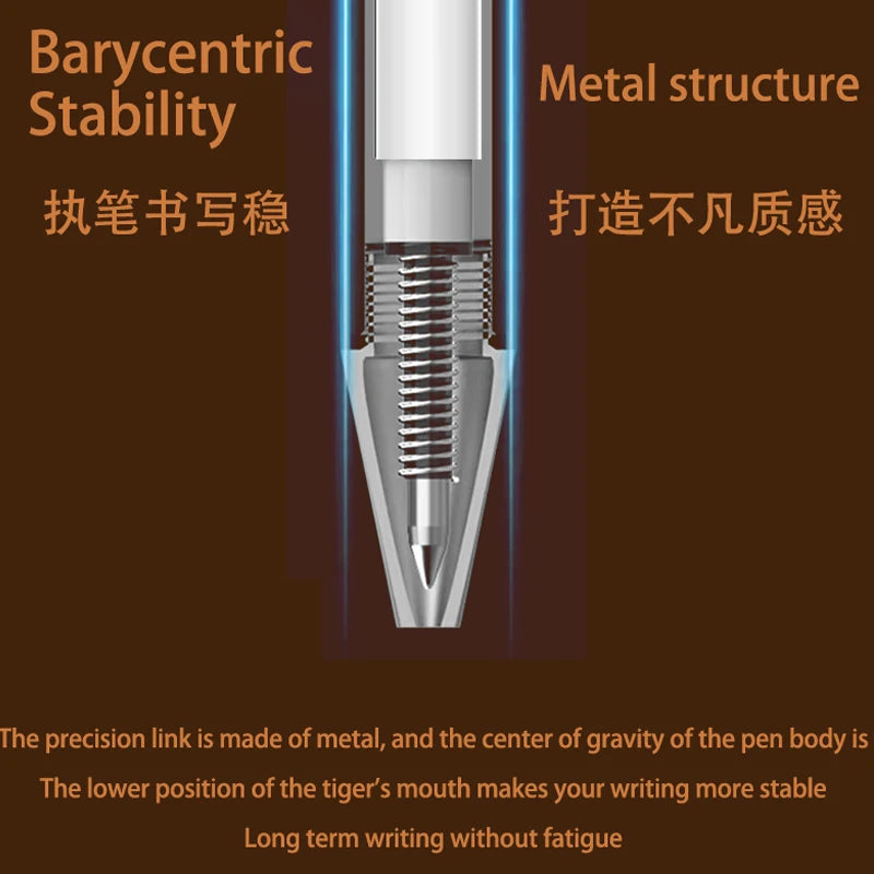 BUNKI Metal Sign Pen Ballpen Signing Pen 0.5MM Gel PREMEC Smooth Switzerland Refill Black Ink Office School Writing Pen