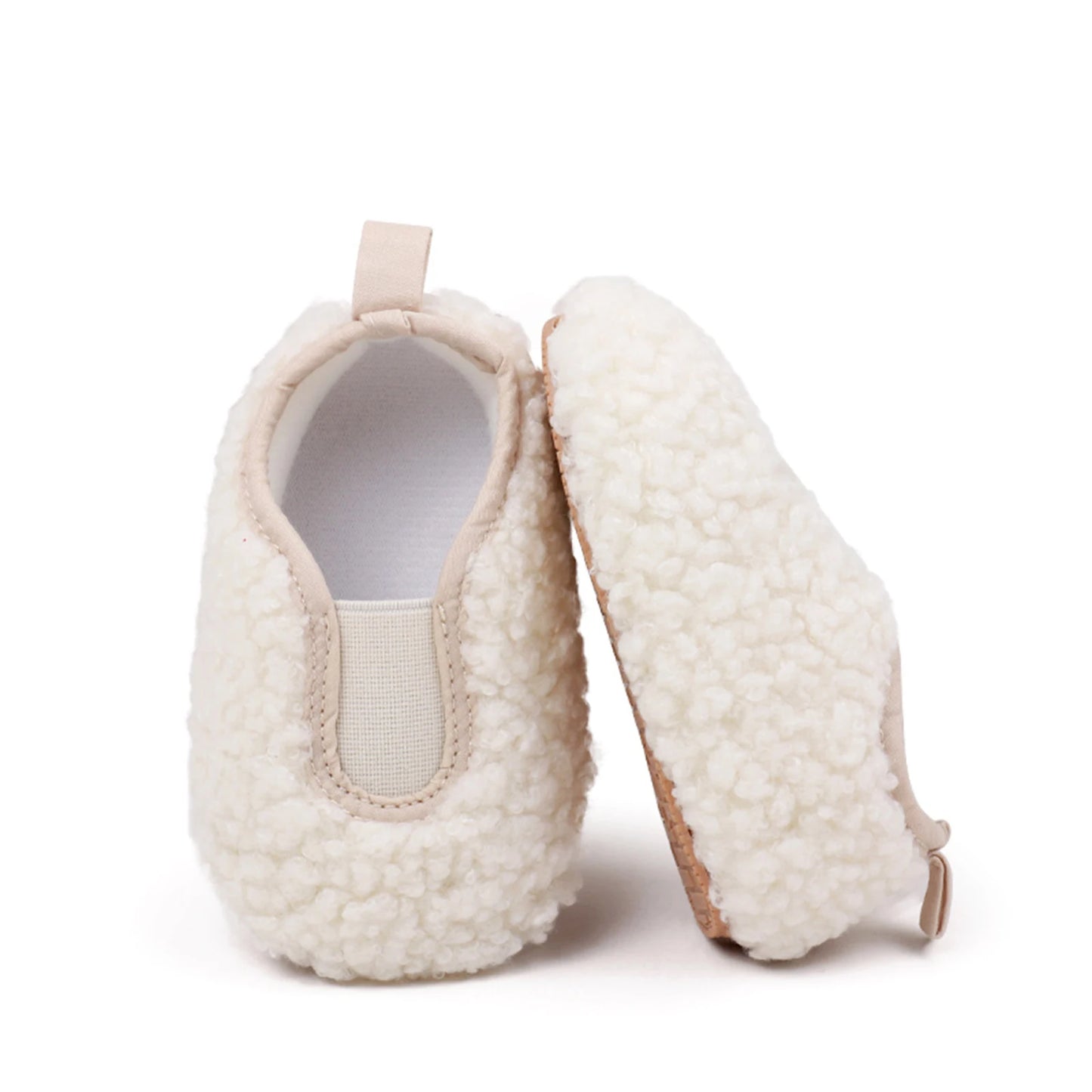 Baby Girls Boys Premium Coral Velvet Flats Infants Winter Warm First Walker Crib Shoes for Home Toddlers Soft Flats Shoes