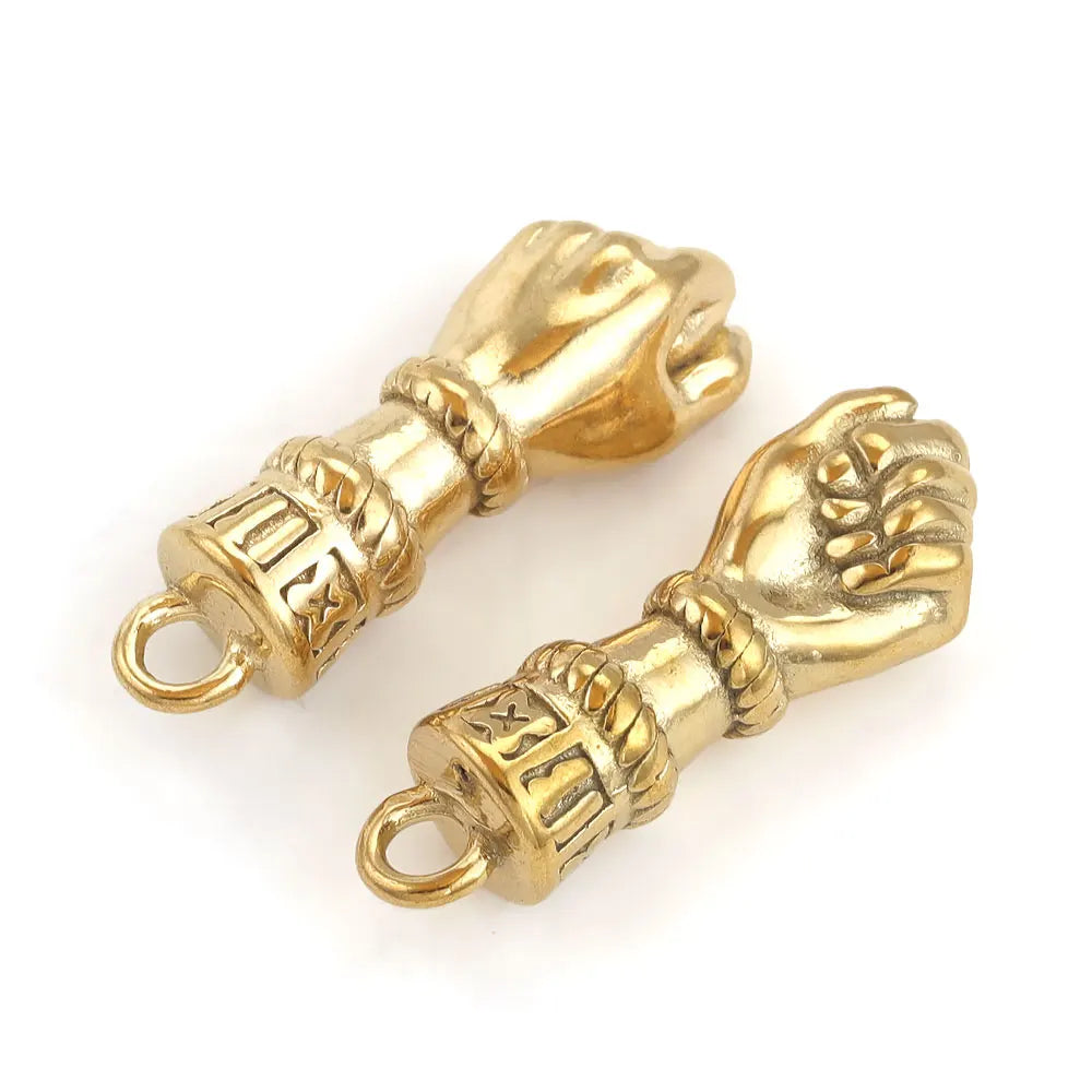 2pcs Stainless Steel Hand Charms Pendant for DIY Bracelet Necklace Metal Jewelry Accessories Findings Punk Pendants For Bracelet
