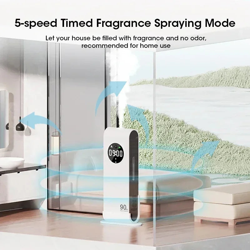 Body Sensor Aromatherapy Machine Wall-mounted Aromatherapy Fresh Air Deodorization Home Aroma Diffuser Has A Clock Sensor Light