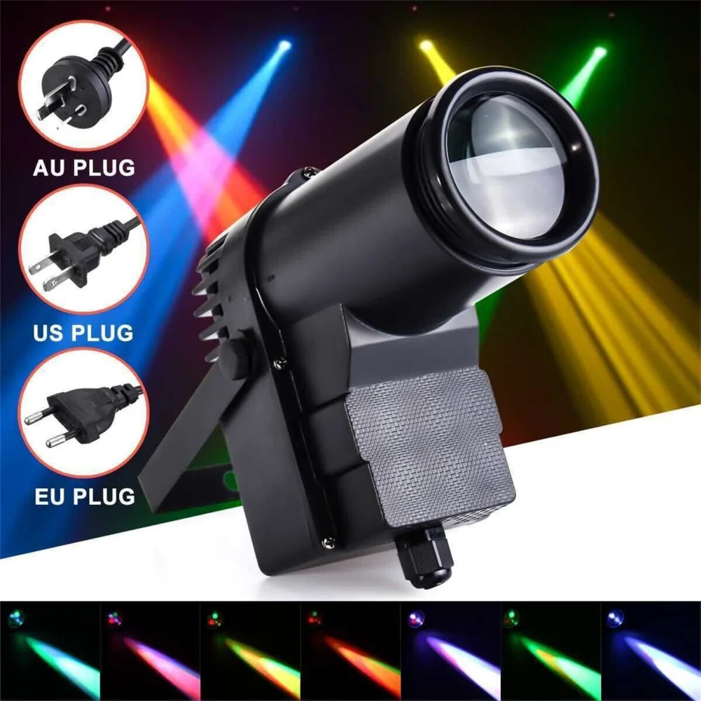 Led Spot Lights DMX512 Voice Controlled Rotating Stage Light With Stand for Home Party KTV Bar Dropship