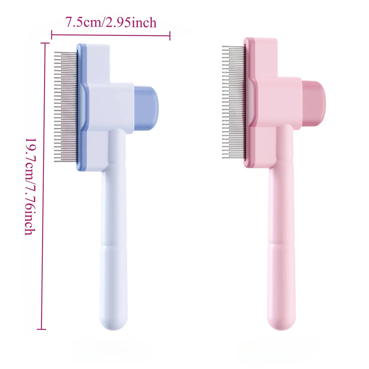 Cat Comb Pet Hair Remover One Button Dogs Brush Self-cleaning Cat Brush Massage Combs for Dog Grooming Brushes for Pet Products