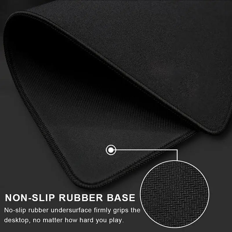 Black and White Great Wave Small Mouse Pad PC Gamer Cabinet Office Accessories Computer Desk Mat Gaming Mousepad 20x25 18x22