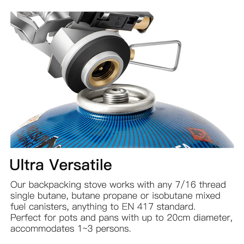 BRS-05 Super Mini Camping Stove Lightweight Mountaineering Stove 1.94kw Gas Stove Aluminum Magnesium Alloy Gas Stove Weight 90g