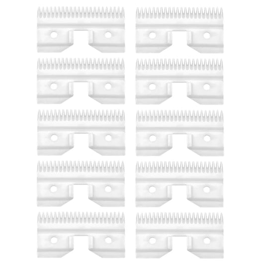 10Pcs 22 Teeth Ceramic Coarse Pet Replacement Blade Cutter Compatible with Andis, Oster A5 and Walh KM Series