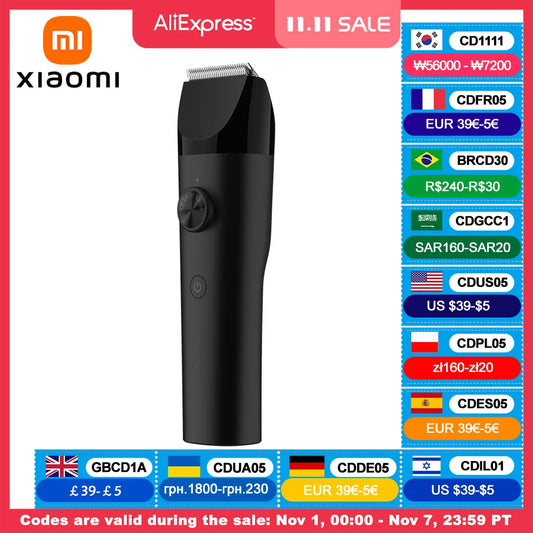 XIAOMI MIJIA Hair Trimmer Machine Hair Clipper IPX7 Waterproof Professional Cordless Electric Hair Cutting Barber Trimmers Men