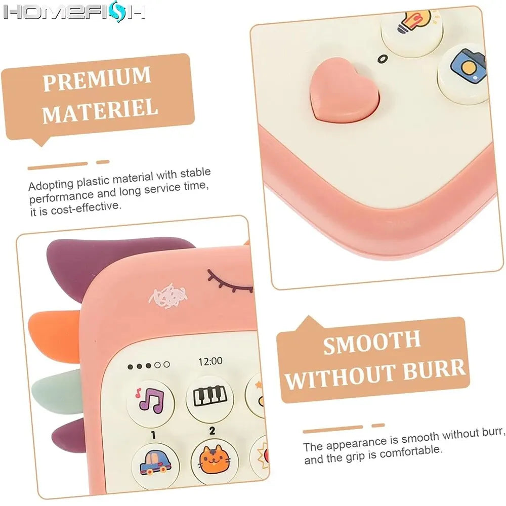 Baby Telephone Music Toy Sound Machine Kids Infant Early Educational Mobile Phone Gift