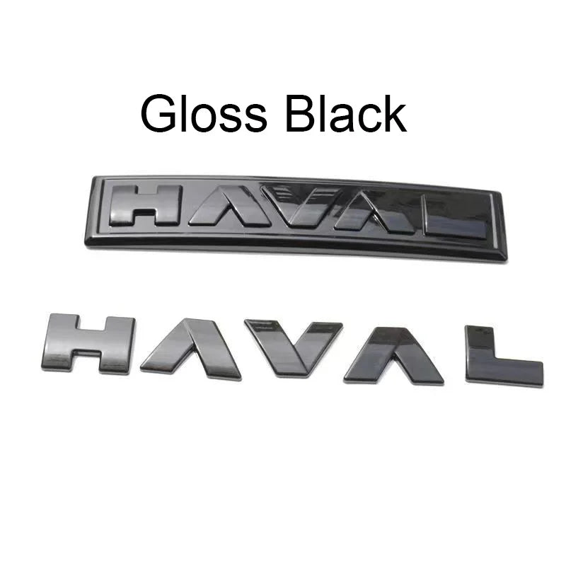 Front Grille Hood Logo Stickers For Haval badge H6 PHEV 2023 Front Rear Trunk Steering Emblem Paste Car Accessories