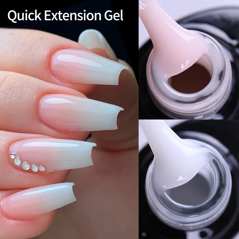 UR SUGAR 7.5ml Acrylic Extension Nail Gel Quick Building Clear Pink Gel Polish Nail Tips extension nail gel  Nail Art Soak Off